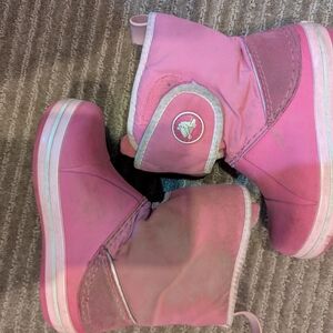 CROCS Pink Kids Boots